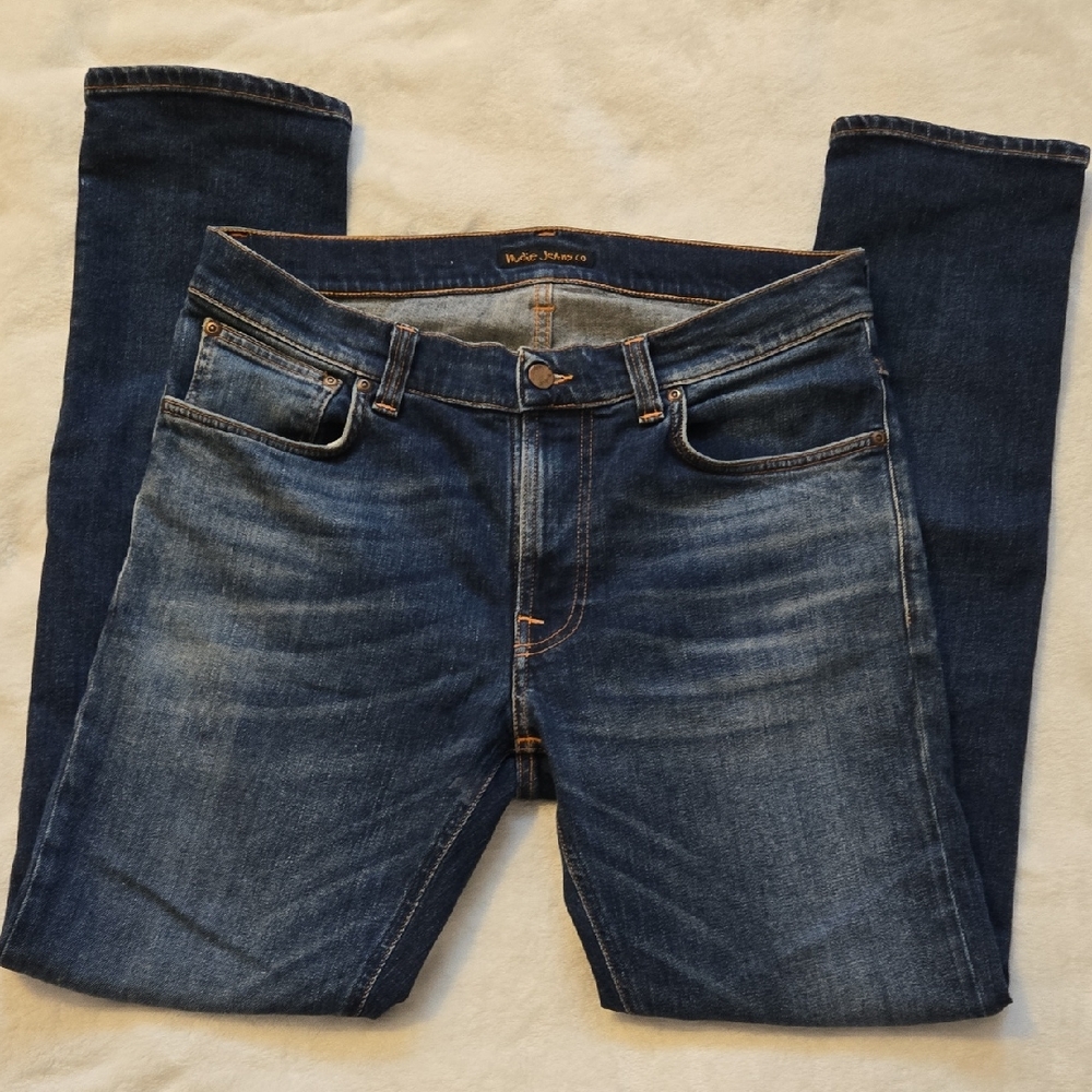 Nudie Jeans Slim Men’s Dark Blue Denim Jeans